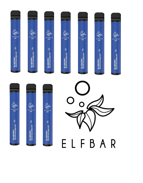 Elfbar - Blueberry Sour Raspberry 10 pack box