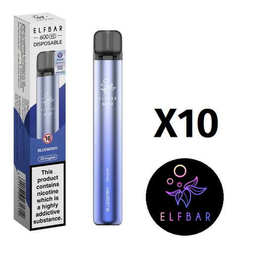 V2 Elfbar - Blueberry10 pack box