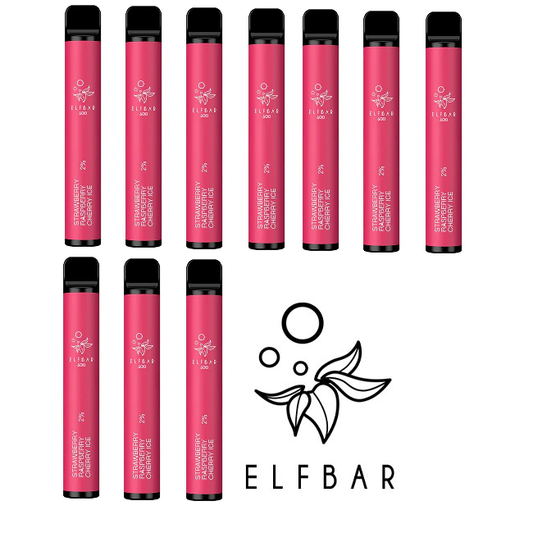 Elfbar - Strawberry Raspberry Cherry Ice 10 pack box